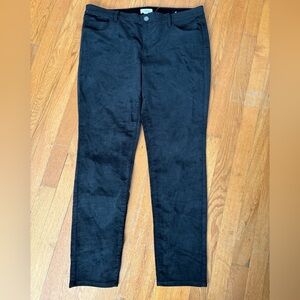 LOFT Black Velvet Jeans